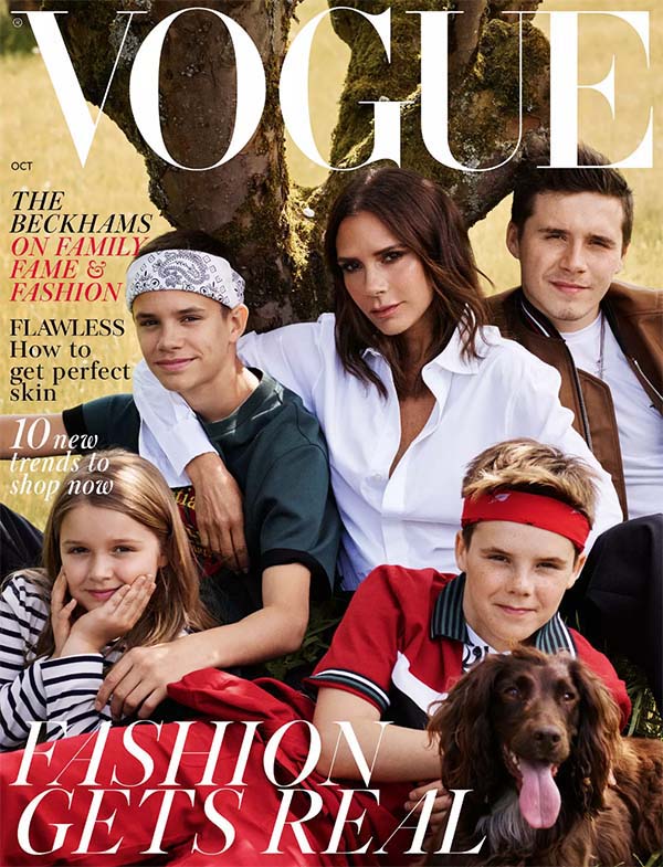 The Beckhams Pose For British Vogue